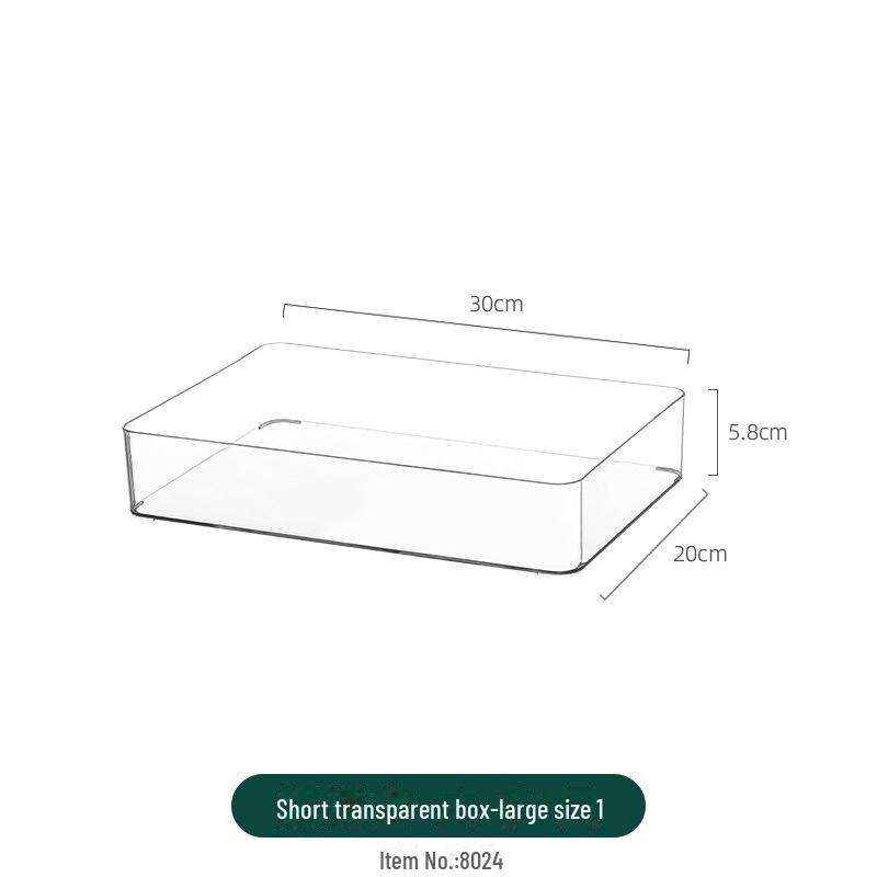 Refrigerator Storage Drawer Box, Food-Grade Transparent PET Basket