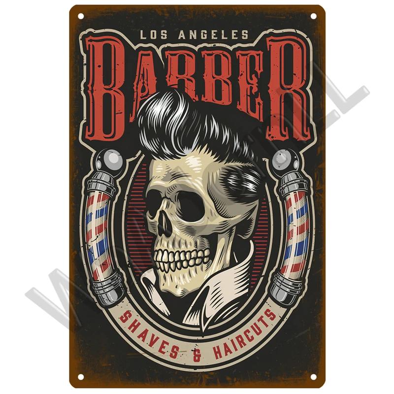 Парикмахерская Ретро Паб Бар украшения жестяная вывеска потертый шик домашний декор доска металлическая вывеска настенный постер винтажный декор искусство винтаж