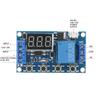 DC 530V светодиодный дисплей задержка включения/выключения релейный модуль триггерный цикл задержки таймер переключатель