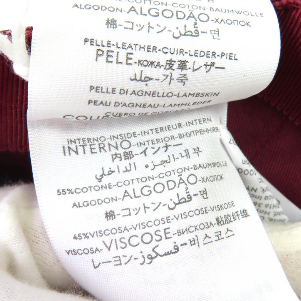 Безупречная кепка GUCCI Канва GG Монограмма и Кожа Бордовый хлопок Женская L 833272 Б/у