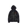 Li Ning Badfive Sports Basketball Series Camouflage Fleece Warm Hooded Jacket Men Jacket Black AWDR783-1