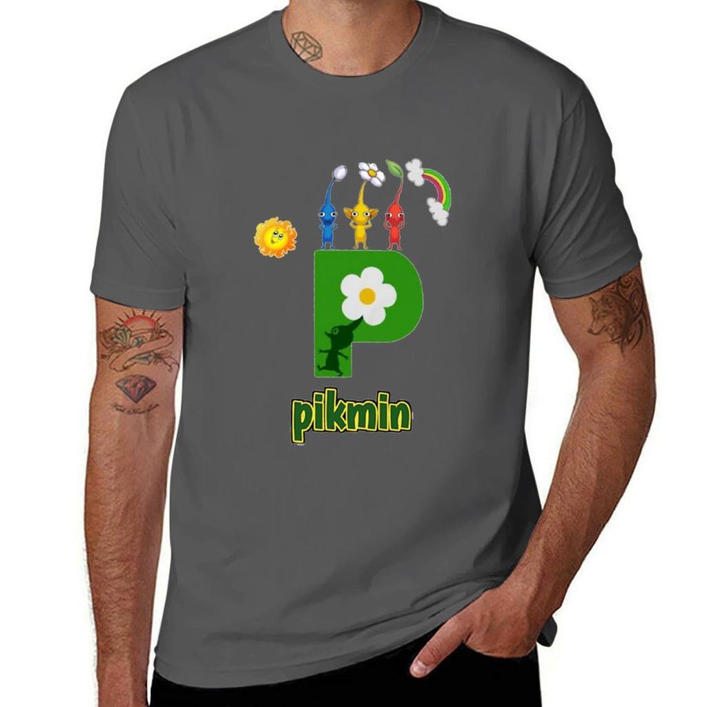 Pikmin t shirt TShirt Minimalist Plain Crew Neck TShirt