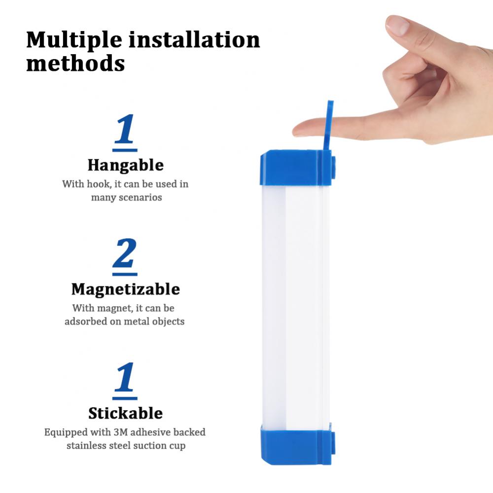 Long LED Tube Night Light Magnetic 15CM 30CM 50CM USB Rechargeable Emergency Light Outdoor Portable Long Strip Emergency Light