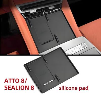Для BYD ATTO 8 SEALION 8 TANG L DMI DMP 2025 2026 Беспроводная зарядная панель Силиконовый протектор Аксессуары для интерьера