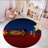 1PC round rug Spain FC Crest Printed Round Area Rug ,Rug For Home Office, Round Chair Rug, Decorative Carpet Fan gifts Christmas gift