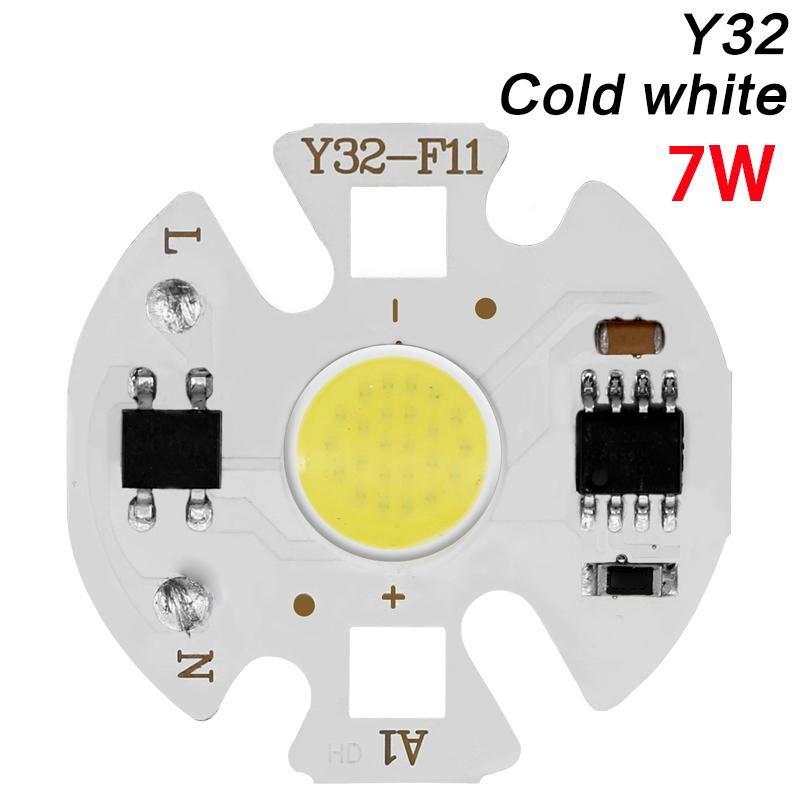1pcs Chip COB LED Lamp Real Power 3W 5W 7W 10W 12W Y32 LED Lamp Bulb 220V IP65 Input Smart IC For DIY LED Flood Light Spotlight