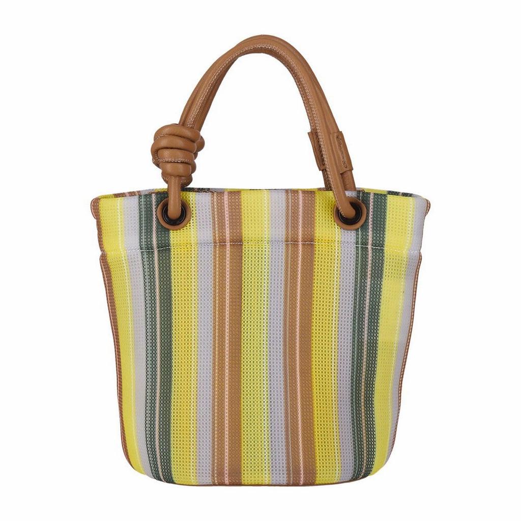 1161 1163 Мини Пушистая Сумка-Тоут с Плечевым Ремешком Baby Lou Вафельная SC Вафельная Полоска [Rootote] (116101 Саксофон)