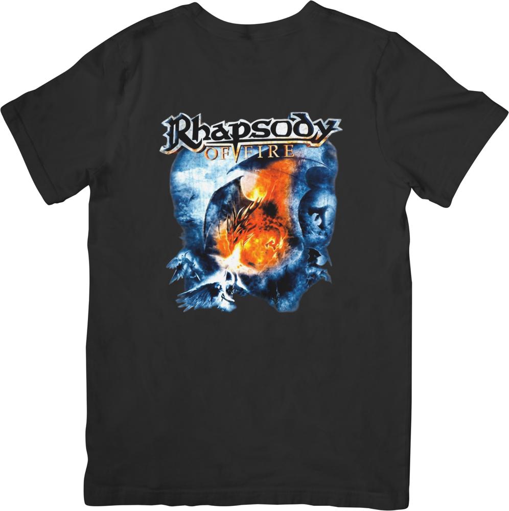 Rhapsody of fire Vintage Retro Fit for Unisex women Quality Cotton TShirts