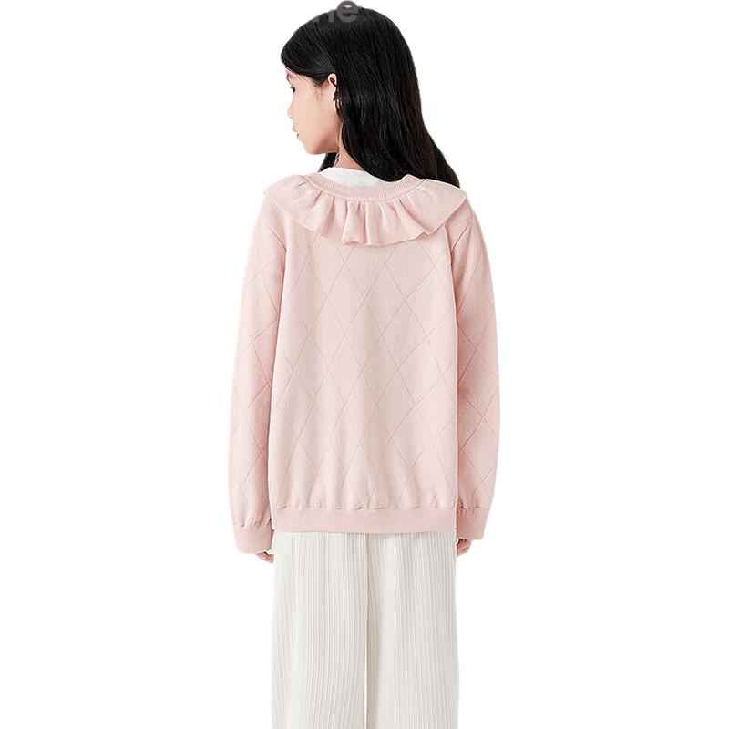 Balabala Balaone Girls' Ruffled Cardigan Sweater