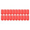 20 Pcs 6mm Brake Caliper Bleed Screw Nipple PVC Dust Cap High Durability for Braking Systems In Most Vehicles Red