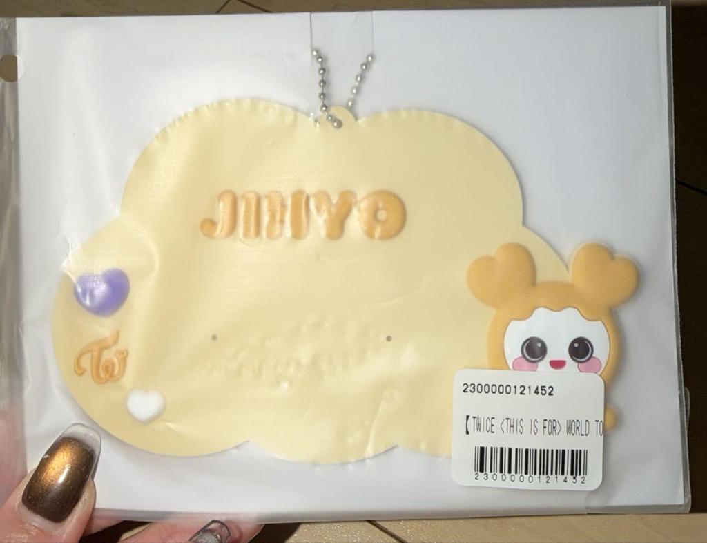 [USED] TWICE Online Lottery JUNYO Cloud-Shaped Keychain
