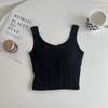 New Pure and Sexy Round Neck Camisole for Women Short and Fitted