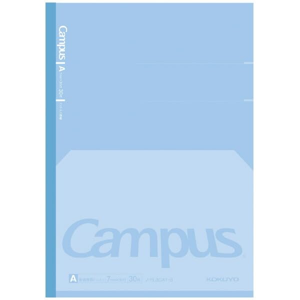 KOKUYO Campus Flat Notebook Dotted Ruled A-Ruled Blue Set of 10 No-FL3CAT-B
