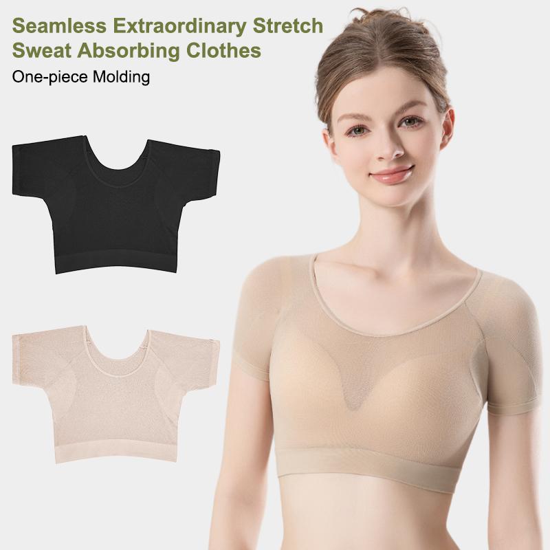 Дышащая одежда, впитывающая пот, ультратонкая сетчатая быстросохнущая майка-топ с обхватом груди, защита от пота, подмышечные прокладки от пота, футболка женская