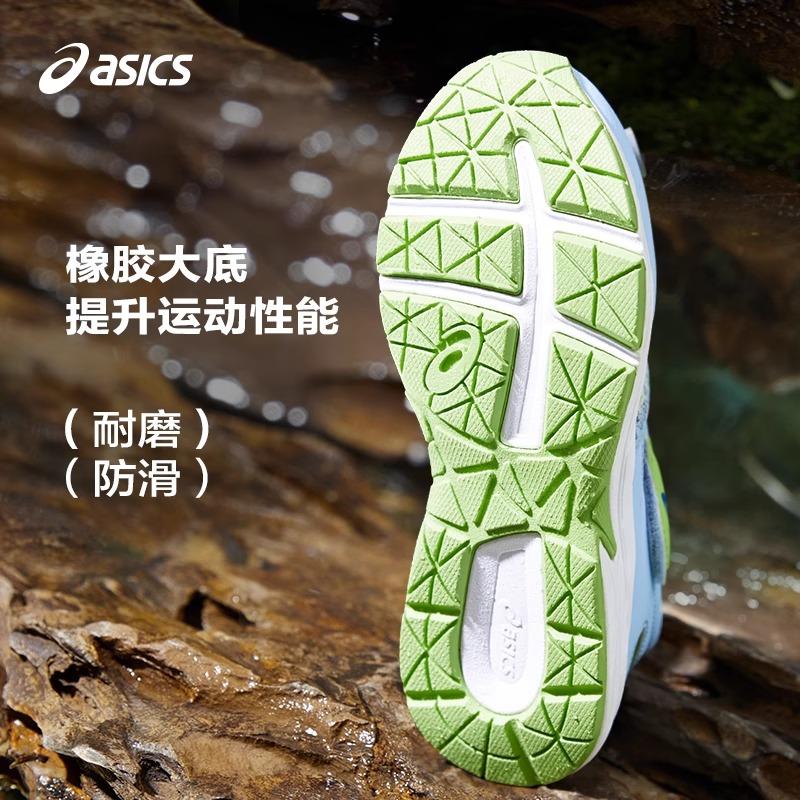 Asics Беговые детские сандалии серии Contend, удобные повседневные детские сандалии, детские сандалии, зеленый/синий, 1014A306-300