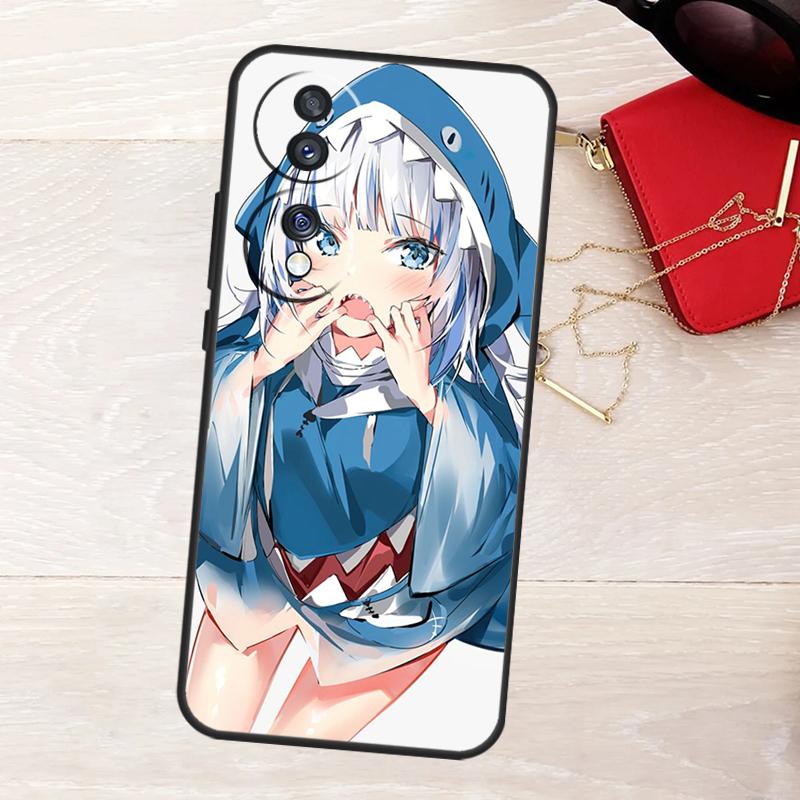 Anime Hololive Gawr Gura Case For Honor Magic 8 5 6 7 Lite 50 70 90 200 400 Pro X8b X8c X9a X9b X9c X9d Win RT Cover