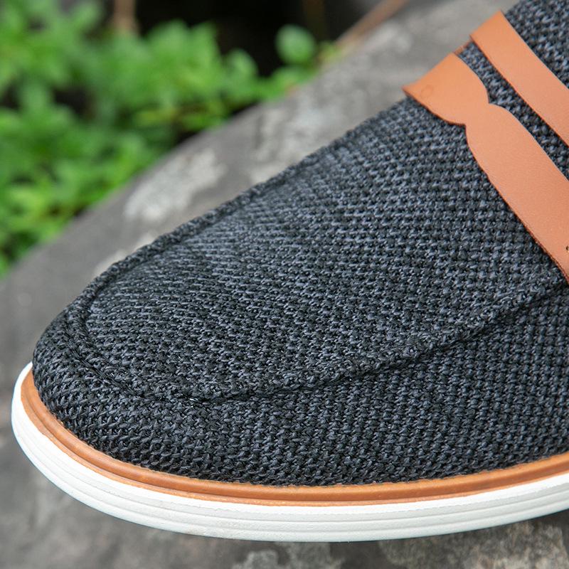 2024 Мужские повседневные туфли-лоферы без застежек, деловые легкие туфли, европейский размер 45