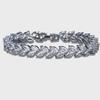 Korean Fashion Zircon Leaf Bracelet - Elegant Street Style for Women