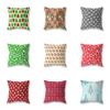 Домашний декор, чехол для подушки, рождественский геометрический принт, полиэстеровая наволочка для спальни, гостиной, дивана, автомобиля, декоративная наволочка