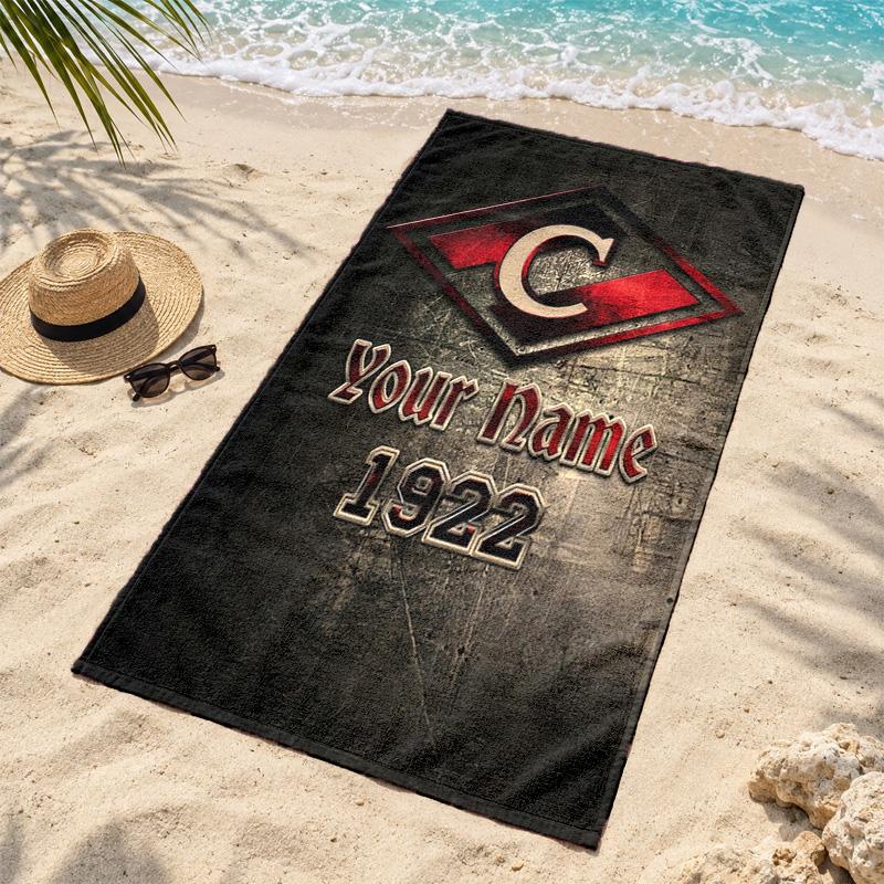 FC Spartak Moscow Custom Name Beach towels also serve as bath towels summer essential a musthave for the outdoors the beach and the pool