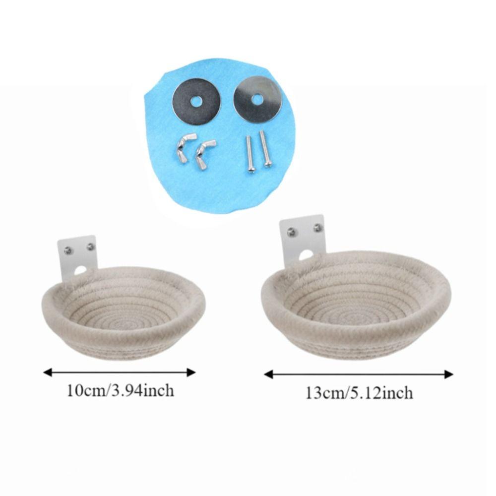 Bite Resistant Parrot Sleeping Bed Cotton Rope Weave Hanging Hammock Bird Breeding Nest Nesting