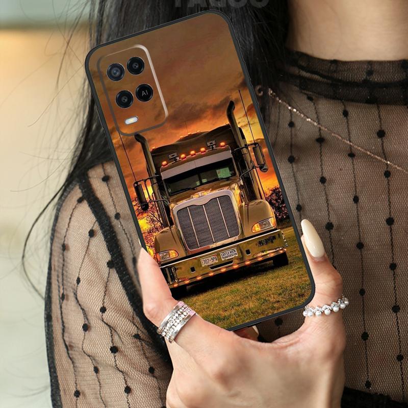 Крутой чехол для грузовика для Oppo A78 A98 A18 A38 A58 A60 A80 A40 A96 A76 A16 A94 A74 A54 A15 A17 A57 A77 A5 Pro