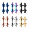 Stainless Steel Personality Fashion Sharp Cone Earrings Anti -Allergic Electroplating Earrings