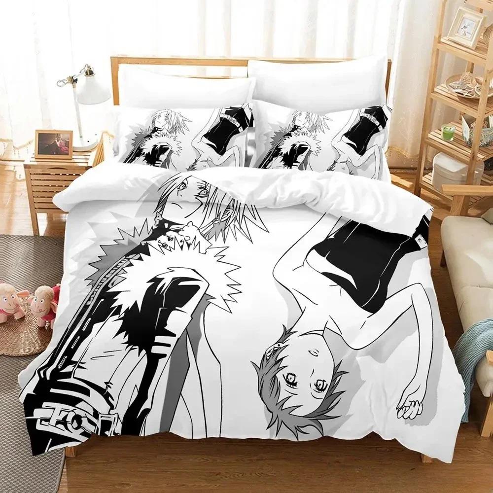 Soft Lightweight Single Twin Full Queen King New D Gray man Size Bed Adult Kid Bedroom Sets Anime parure de lit Quilt