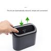 Universal Press Design Easily Install Car Trash Bin Dust Case Storage Box Black Pressing Trash Can for Car