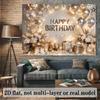 Birthday celebration theme background, themed party, outdoor celebration event, with a refined style and a warm atmosphere.