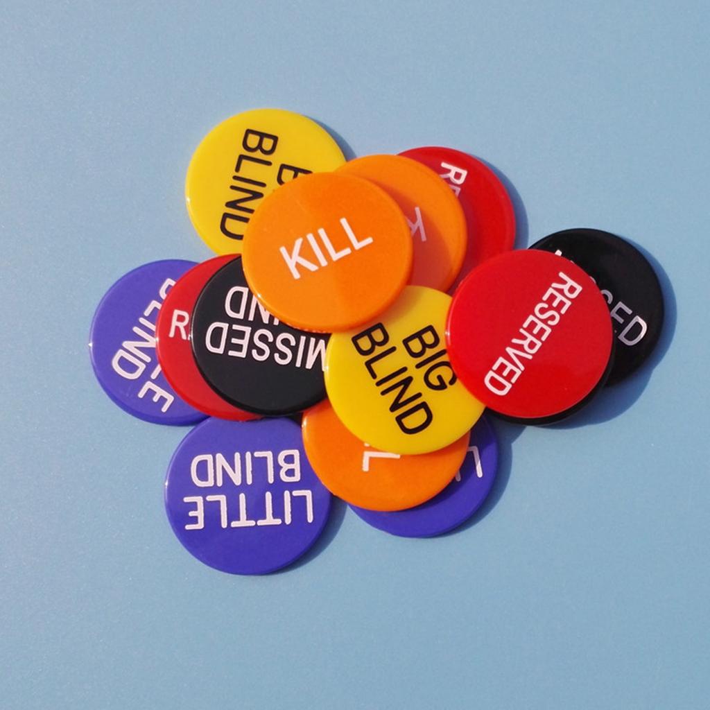 5Pcs Dealer Poker Button Big Poker Buttons Missed Blind Button Poker Button Dealer Button Button Poker Chip Boat Button
