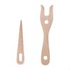 2 Pieces Knitting Fork and Eye Needle Kit Braiding Tool Crafts Weaving Shuttle All