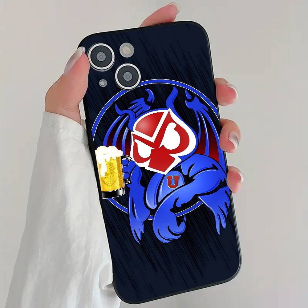 University Of-C-Chile Fashion Logo Phone Case Cool Black Silicone Soft For IPhone 16 15 14 13 12 11 X XR Plus Pro Max Plus