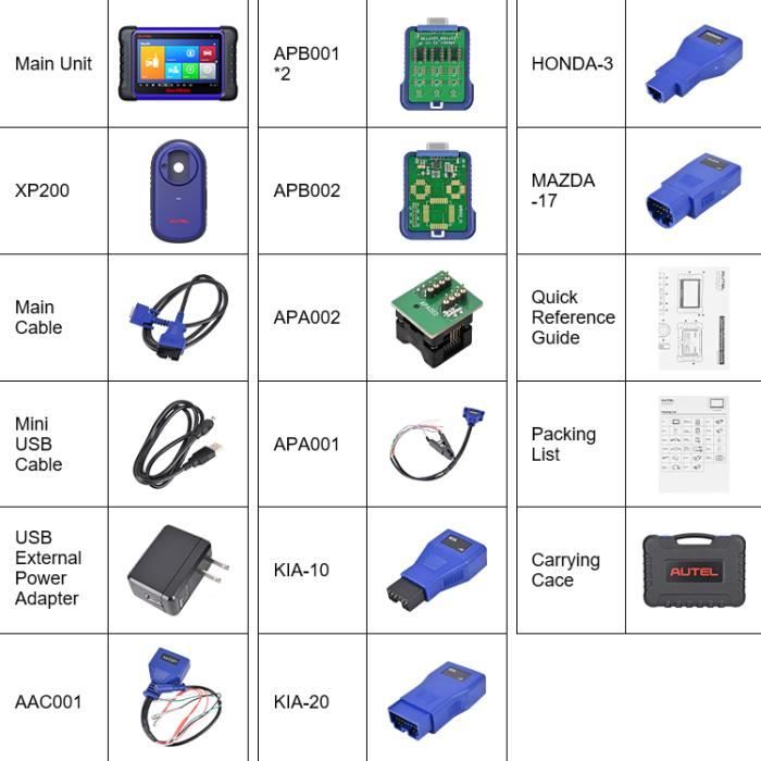Outil de Programmation et Diagnostic - Autel - MaxiIM IM508 - Clonage BSI - Programmation clé - Universel
