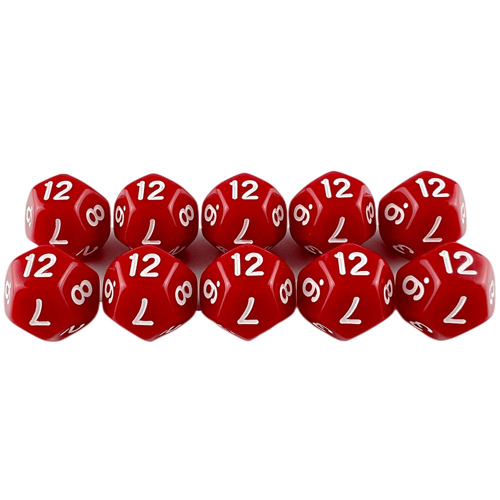 D12 Dice Polyhedral Dice DND Dice Set 10pcs Game Dice Table Game Props
