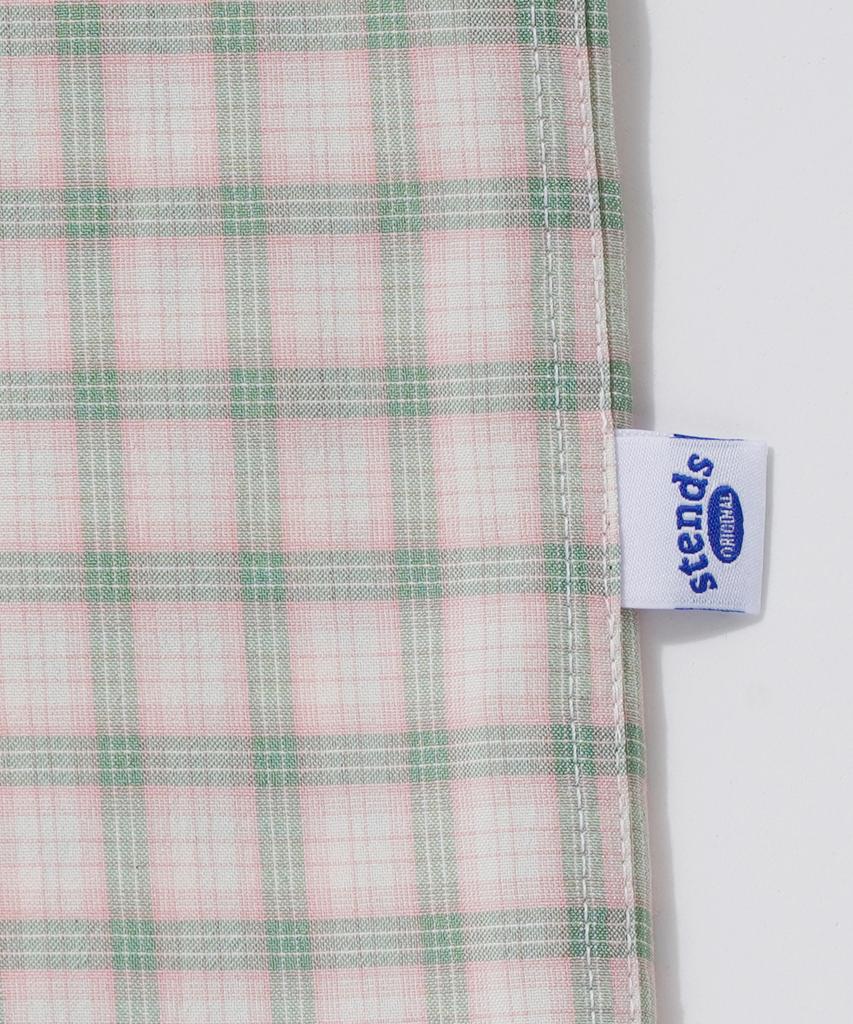 STENDS [M~4Xl] All Day Check Oversized Short Sleeve Shirt_St02 Pink