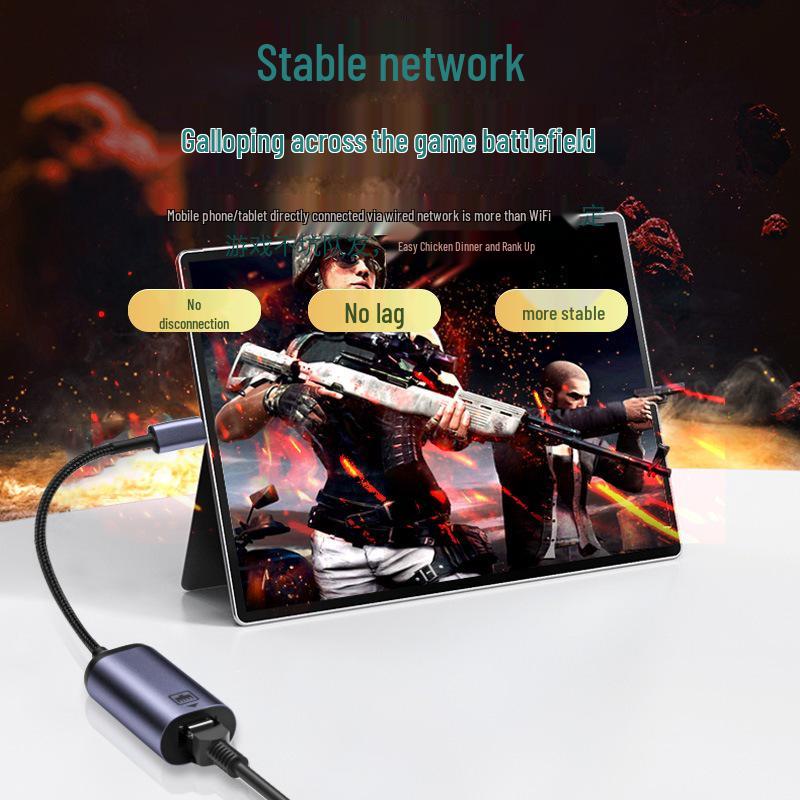 Сетевой адаптер USB-C на RJ45 для настольного компьютера/ноутбука - Plug & Play
