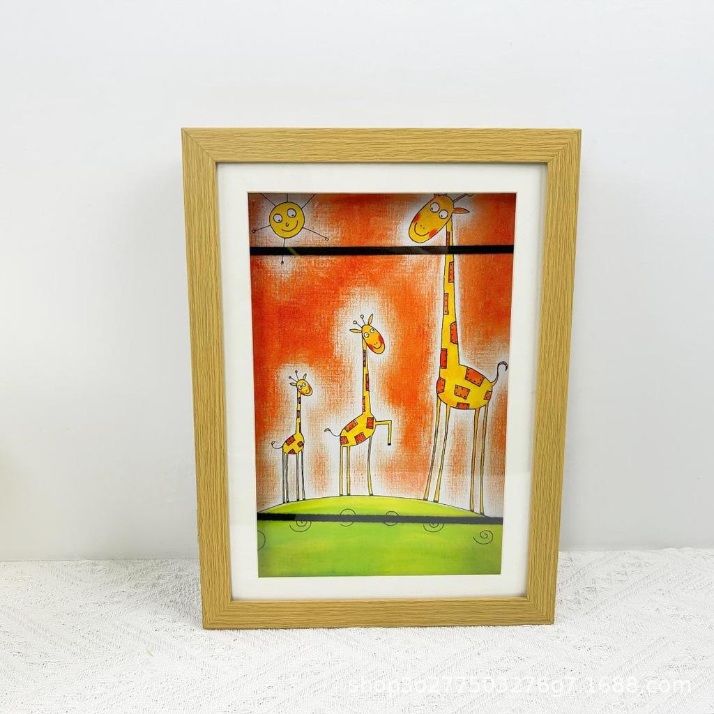 KidsArtFrame: A4 Magnetic Flip Photo Frame for Children's Artwork and Oil Painting Display