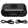 Bluetooth Speaker O Subwoofer Wireless Charger with LED Alarm Clock for Home Use
