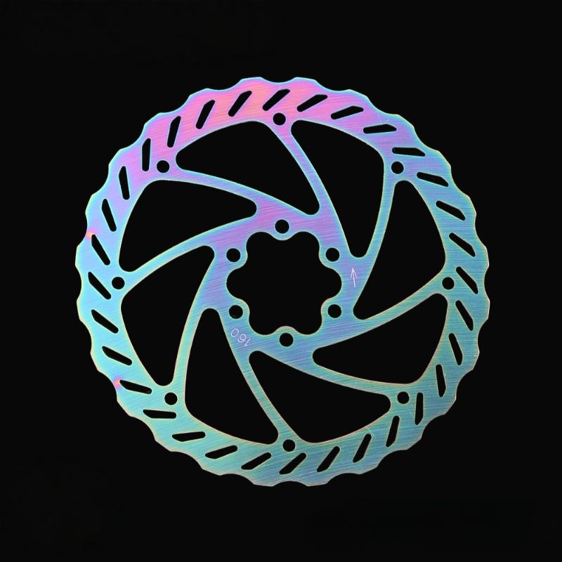 Disc Brake Rotor Set 160mm Oil Slick Hydraulic with Bolts for MT200 Durable Performance
