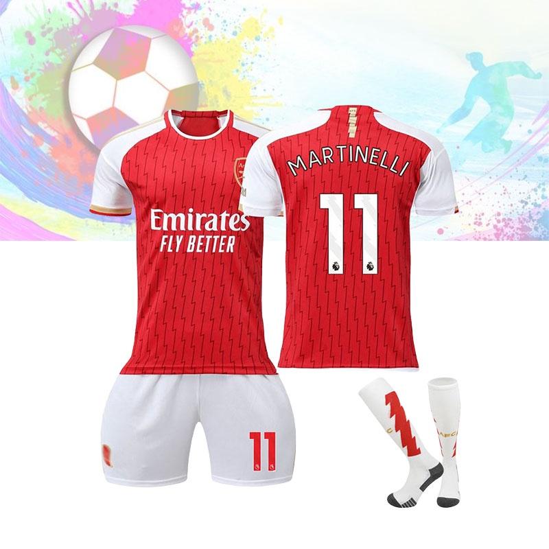 2023 24 Arsenal Home Jersey 11 Martinelli Soccer Jersey Sports Apparel Football