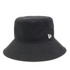 [New Era] Bucket Hat, Plain, Black, SM, BKT03, BLK WHI, 25J