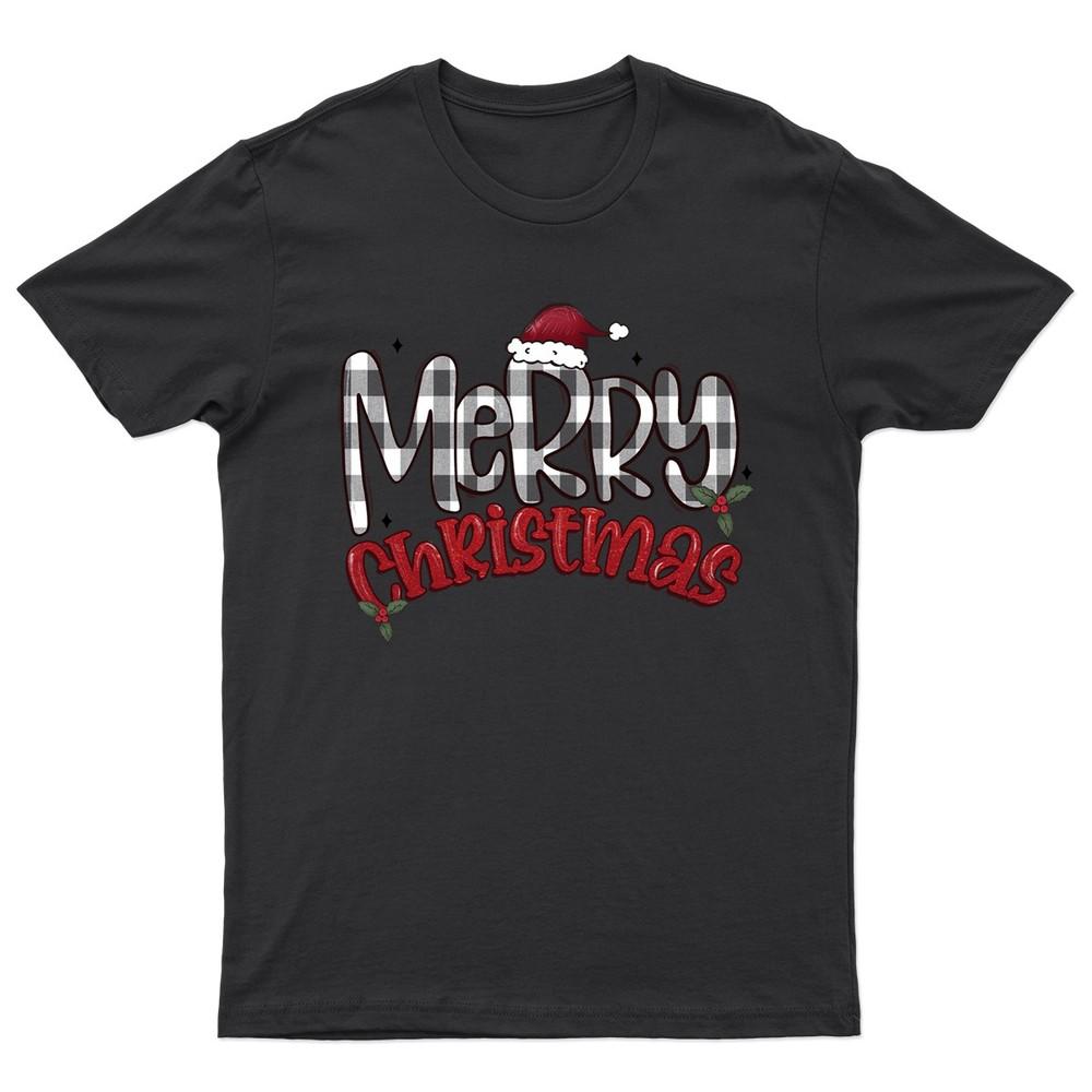 Merry Christmas Holiday Buffalo TShirt Unisex Gift Retro Seasonal Funny Xmas