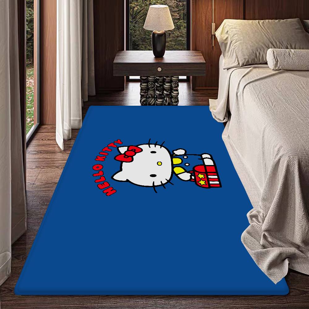 H-Hello Kitty Floor Mat Rectangle Anti-slip Home Soft Badmat Front Door Indoor Outdoor Mat Welcome Doormat