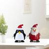 Practical Wear-resistant Decorative Santa Toy Decor Mini Christmas Wind Up Toys for Desktop