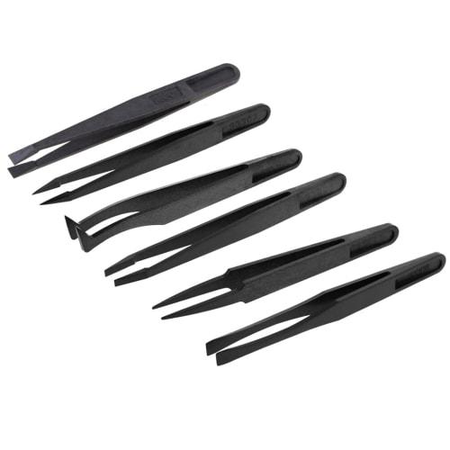 Multifunctional Plastic Tweezers Anti-Static Electronic Industry Maintenance Nail Tools Home & Kitchen for Health & Beauty