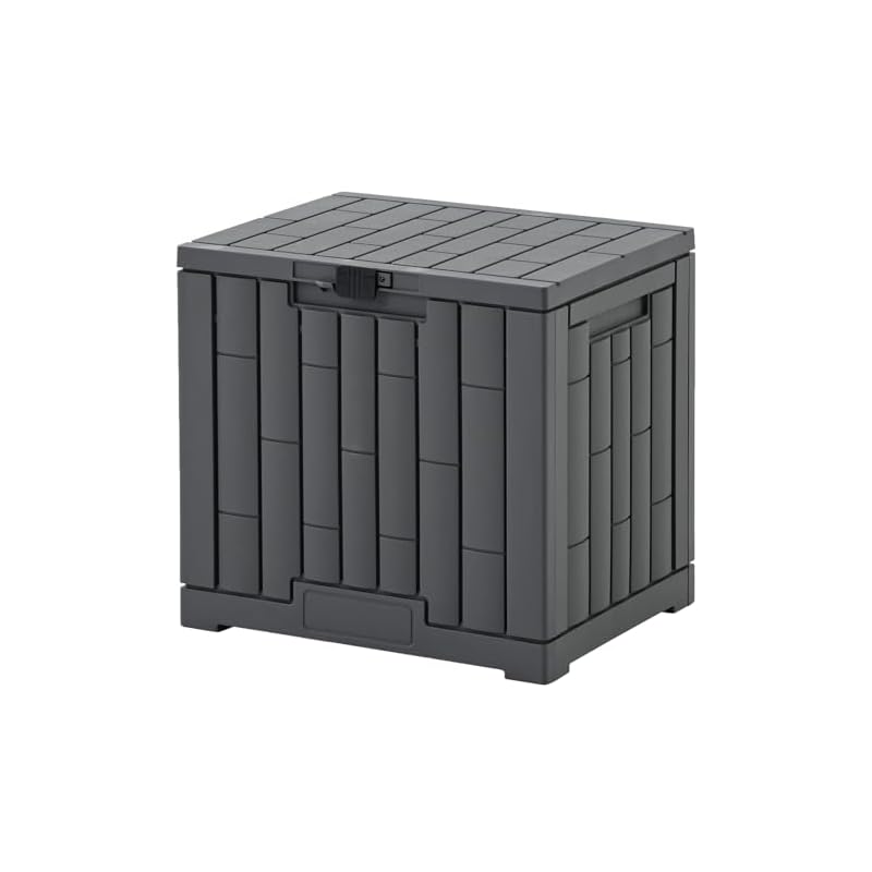 Садовый хозяйственный блок/Ящик для доставки Gardenmaster, 56 см (W) x 45 см (D) x 54 см (ЧАС), Объем 100 л, Легкая конструкция из смолы, Легкая сборка, Замок