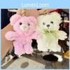 Bear Teddy Cartoon Plush Toy Bow Decoration Animal Doll Keychain Pendant Kid
