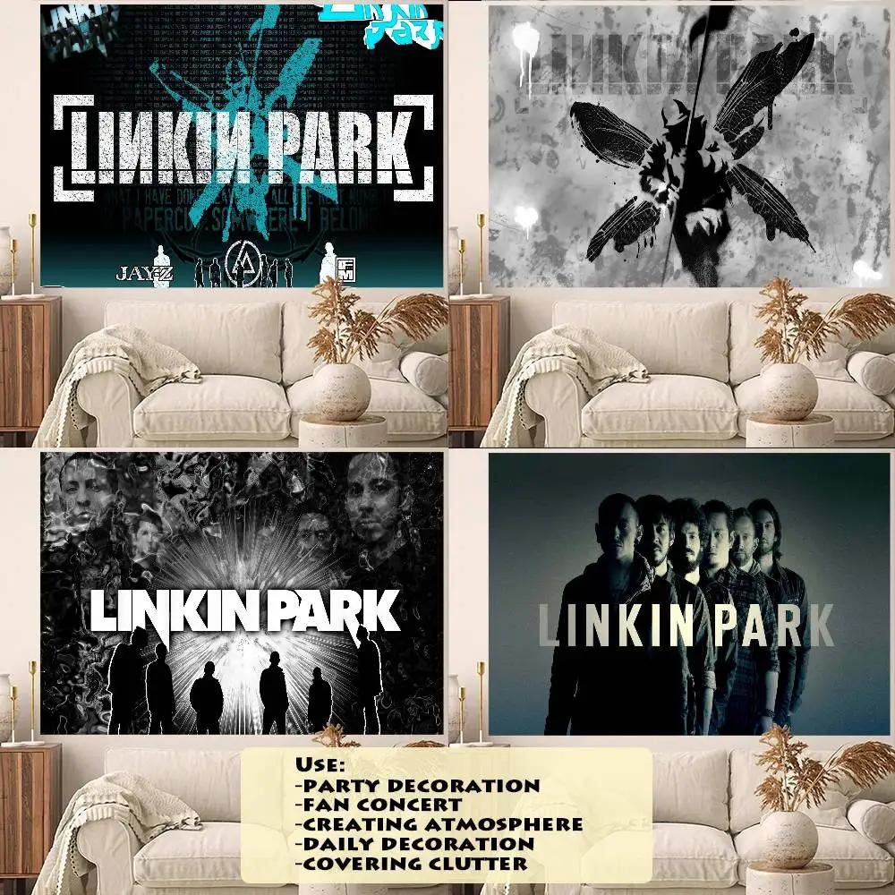 L-Linkin Park Фон Баннер для Детской Вечеринки по Случаю Дня Рождения С Днем Рождения Украшение для Спальни Дивана