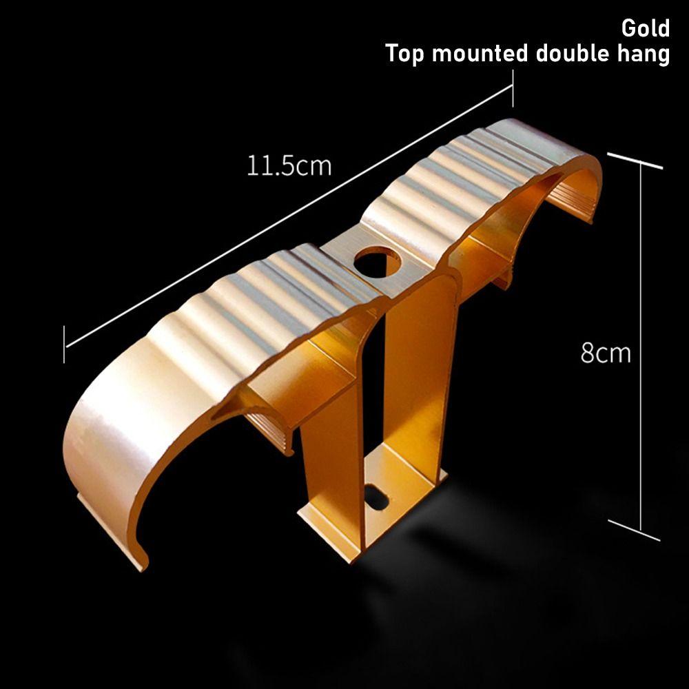 1 шт. одинарный двойной крючок для вешалки фиксирующий зажим для штанги опорный зажим новый кронштейн для карниза для штор